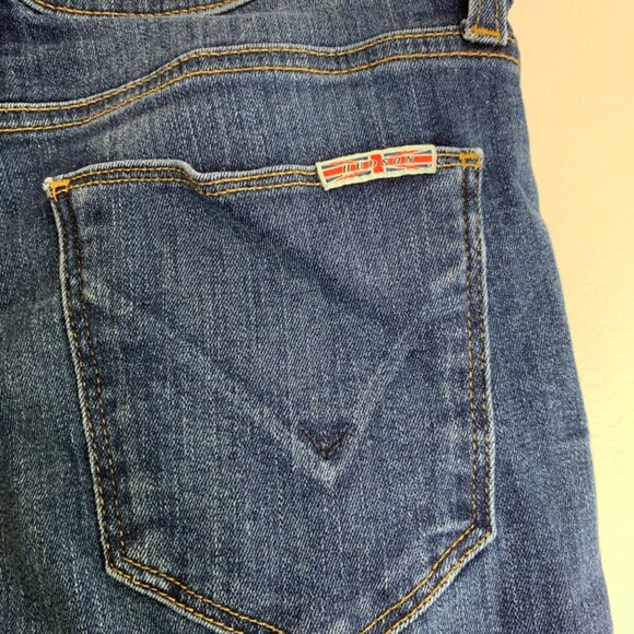 Hudson Medium Wash Distressed Bottom Skinny Jeans - Picture 8 of 10